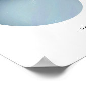 Geschilderde planeet Uranus-kunstprint Poster (Hoek)