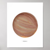 Geschilderde planeet Venus-kunstprint Poster (Voorkant)
