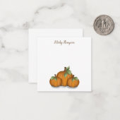 Geschilderde Pompoenen Briefkaart (Voorkant / Achterkant in situ)