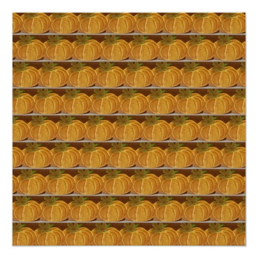 Geschilderde pompoenpatronen perfect poster (Voorkant)