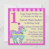 Geschilderde Pony/ Birthday Kaart (Voorkant)