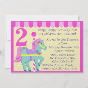 Geschilderde Pony/ Birthday Kaart