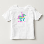 Geschilderde Pony/ Birthday Kinder Shirts (Voorkant)