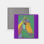 Geschilderde Pony - magneet (Voorkant / Achterkant)