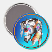 Geschilderde Pony magneet (Voorkant / Achterkant)