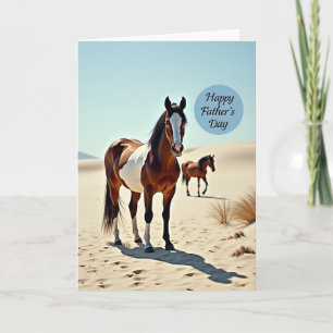 Geschilderde Pony Vaderdagkaart Kaart