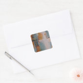 geschilderde reflecties vierkante sticker (Envelop)