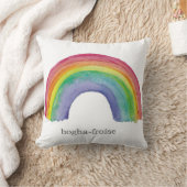 geschilderde regenboog/bogha-froise Schots-Gaelisc Kussen (Deken)