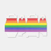 Geschilderde regenboogvlag bedankdoosjes (Uitgevouwen)