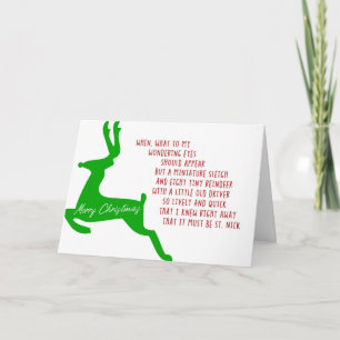 GESCHILDERDE REN Greeting Card Bedankkaart