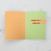 Geschilderde Retro Cirkels sinaasappel groene Verj Kaart (Binnen)