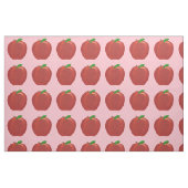 Geschilderde Rode Appels Groen Bladeren Aangepaste Stof (Fat Quarter)