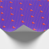 Geschilderde rode harten en Stippen Kutten Valenti Cadeaupapier (Hoek)