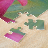 Geschilderde rode Lily Legpuzzel (Zijkant)