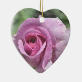 Geschilderde Roos Heart Ornament (Rechts)