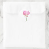 Geschilderde Roze Lotus stickers (Tas)