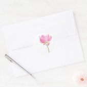 Geschilderde Roze Lotus stickers (Envelop)