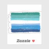 GESCHILDERDE ROZE MANNELIJKE PROUD - Azure Sticker (Vel)