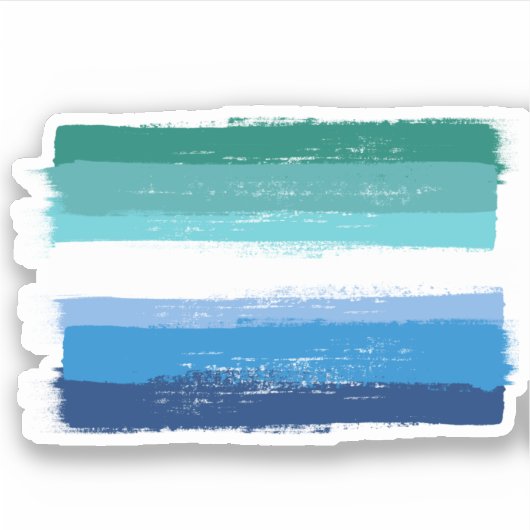 GESCHILDERDE ROZE MANNELIJKE PROUD - Azure Sticker (Voorkant)
