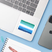 GESCHILDERDE ROZE MANNELIJKE PROUD - Azure Sticker (Laptop met iPhone)