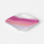 Geschilderde roze Paarse regenboog verjaardagspapi Papieren Bordje (Gebogen)