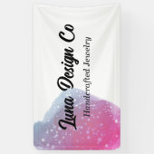 Geschilderde roze Rainbow Craft Show Business Bann Spandoek (Verticaal)