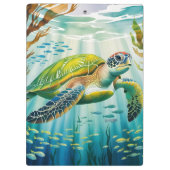 Geschilderde Schildpad Klembord (Achterkant)