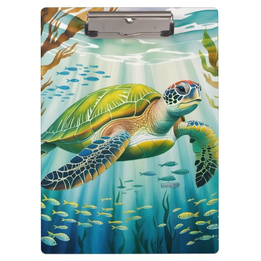 Geschilderde Schildpad Klembord (Voorkant)