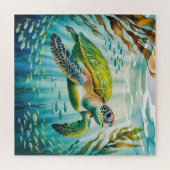 Geschilderde Schildpad Legpuzzel (Horizontaal)