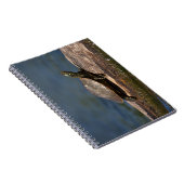 Geschilderde schildpad op een stam notitieboek (Rechterzijde)