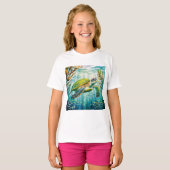 Geschilderde Schildpad T-shirt (Voorkant volledig)
