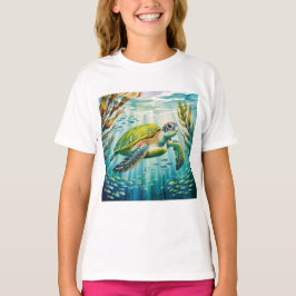 Geschilderde Schildpad T-shirt