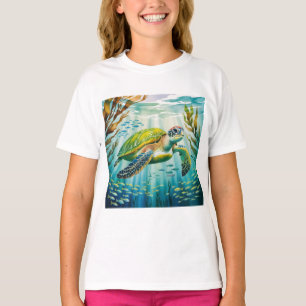 Geschilderde Schildpad T-shirt