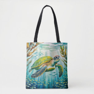 Geschilderde Schildpad Tote Bag