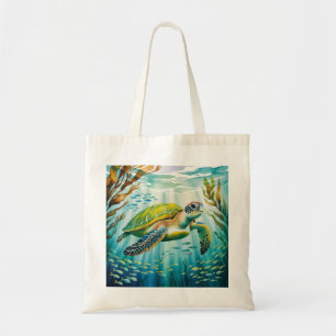 Geschilderde Schildpad Tote Bag