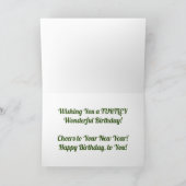 “Geschilderde Schildpad” Verjaardagskaart Kaart (Binnen)