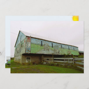 Geschilderde schuur platte Kaart