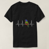 Geschilderde Shirt Vogeldrager (Design voorkant)