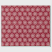 Geschilderde sneeuwvlok Kerst Rood Cadeaupapier (Vlak)