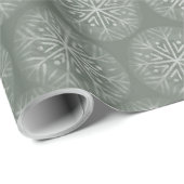 Geschilderde sneeuwvlok Kerstmis Cadeaupapier (Rol Hoek)