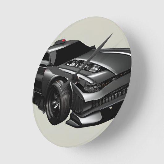 Geschilderde snelheid: Klassieke auto liefhebber w Ronde Klok (Hoek)