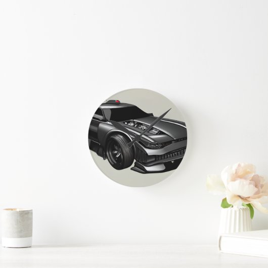 Geschilderde snelheid: Klassieke auto liefhebber w Ronde Klok (Huis)