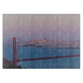 Geschilderde stad snijplank