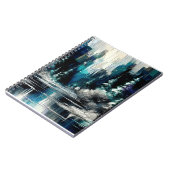 Geschilderde Stad Winter Scene 1006 Notitieboek (Linkerzijde)