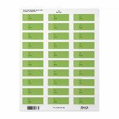 Geschilderde Stippen groen klein Cadeau Label (Full Sheet)
