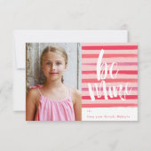 Geschilderde streep foto klas valentijnsdag kaart (Voorkant)