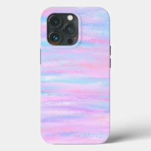 Geschilderde strepen Turquoise Pink Paars Hoesje-M Case-Mate iPhone Case