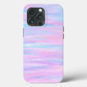Geschilderde Strepen Turquoise Roze Paarse Case-Ma Case-Mate iPhone Case (Achterkant)