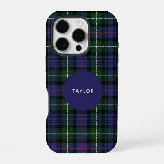 Geschilderde Tartan Clan MacKenzie Persoonlijk iPhone Hoesje (Achterkant)