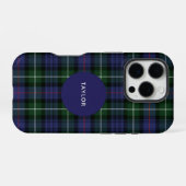 Geschilderde Tartan Clan MacKenzie Persoonlijk iPhone Hoesje (Achterkant horizontaal)